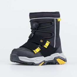 464097-41 Сапожки-дутики для мальчика для мальчики чер-жел