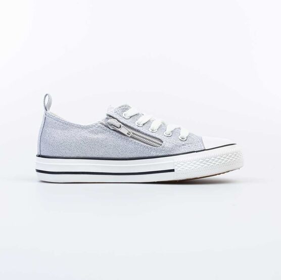 531178-12 Кеды для девочки серебристые для девочки серебрист. фото №2