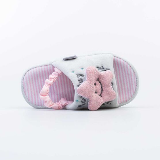 331228-11 Тапочки для девочки сер-роз фото №4