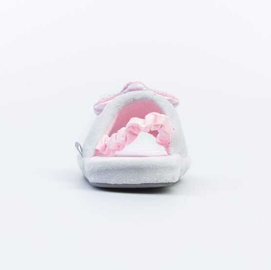 331228-11 Тапочки для девочки сер-роз фото №5