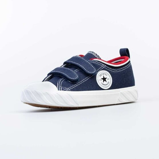 331226-11 Хлопковые кеды на липучках для мальчики светло-синий