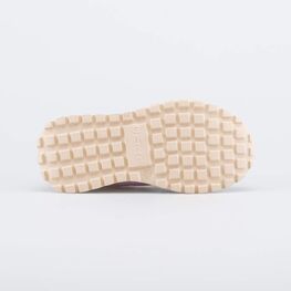 144247-71 Кроссовки для девочки для девочки бежевый + розовый фото №3