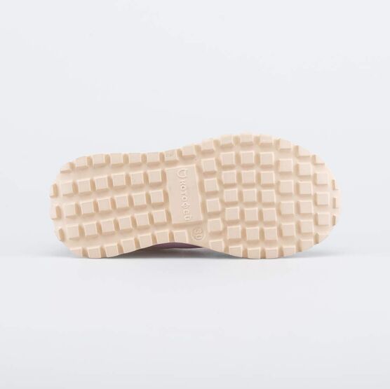 144247-71 Кроссовки для девочки для девочки бежевый + розовый фото №3