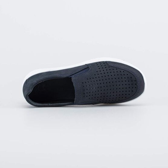 532286-21 Кожаные туфли-слипоны для мальчика для мальчики синий фото №4