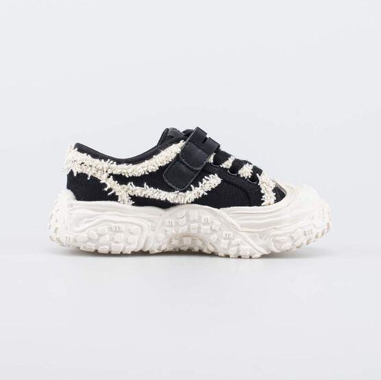 534056-12 Кеды на массивной подошве Байк для девочки черный + бежевый фото №2