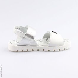 522129-22 Босоножки для девочки бел-срб фото №2