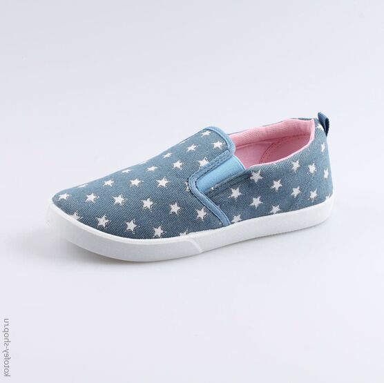 631102-11 Кеды для девочки голубой