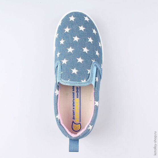 531086-11 Кеды для девочки голубой фото №4