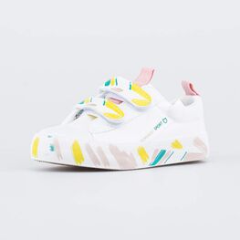 334033-11 Кеды с хлопковой подкладкой для девочки белый