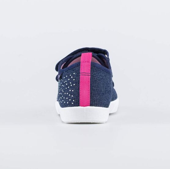 531147-12 Кеды из джинсовой ткани для девочки для девочки синий фото №5