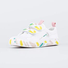 534044-11 Кеды с хлопковой подкладкой для девочки белый