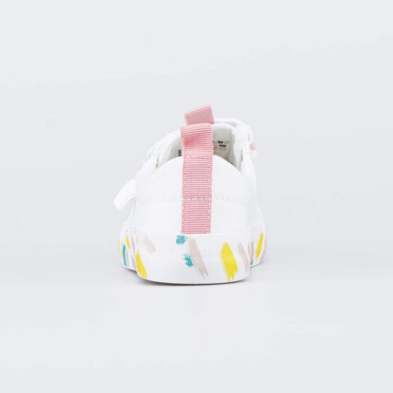 534044-11 Кеды с хлопковой подкладкой для девочки белый фото №5