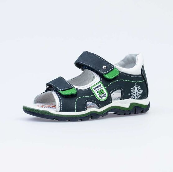 522151-21 Сандалии для мальчики син-зел