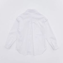 07803002-60 Белая блузка-рубашка для девочки для девочки белый фото №2