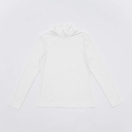 07860017-60 Водолазка-лапша для девочки светло-бежевый для девочки светло-бежевый