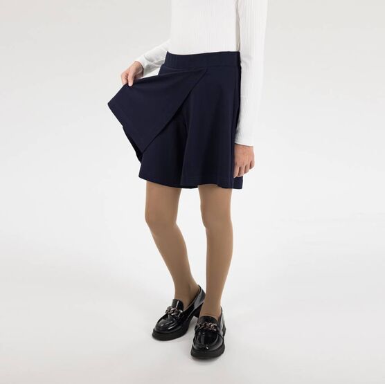 07866004-60 Темно-синяя юбка-шорты для девочки для девочки темно-синий фото №6