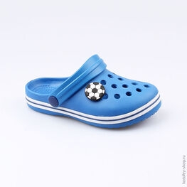 03014003-40 Украшение для обуви Мяч футбольный большой для мальчики черный фото №3