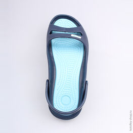 725009-01 Пляжная обувь синяя для девочки светло-синий фото №4