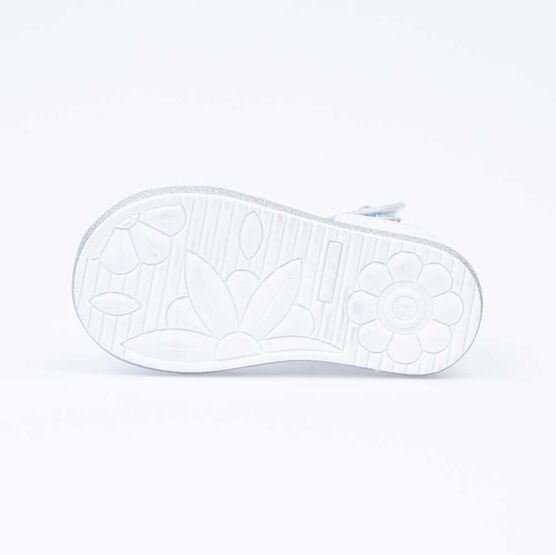 122164-21 Босоножки для девочки кожаные для девочки белый фото №3