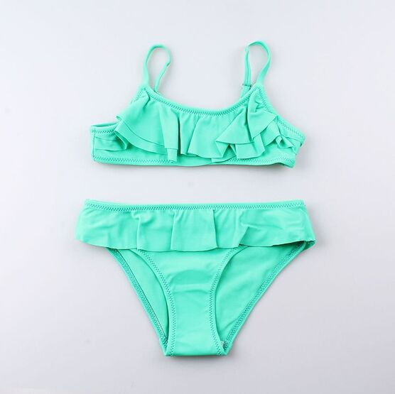 07853005-41 Купальник для девочки салатовый для девочки разноцветный