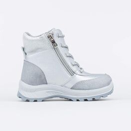 452125-44 Зимние ботинки для девочки для девочки серебристый фото №2