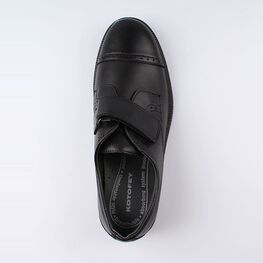 732242-21 Туфли черные на липучке для мальчики черный фото №4