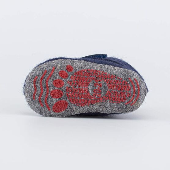 007013-43 Войлочные пинетки для мальчика Звезда для мальчики синий фото №3