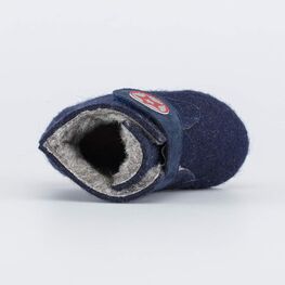 007013-43 Войлочные пинетки для мальчика Звезда для мальчики синий фото №4