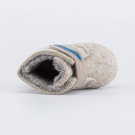 007013-44 Войлочные пинетки для мальчика Машинка для мальчики серый фото №4