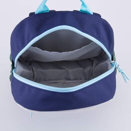 02710351-40 Рюкзак с патчами Зоопарк для мальчики синий, серый фото №4