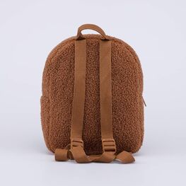 02711298-40 Детский меховой рюкзак Медвежонок для мальчики коричневый фото №3