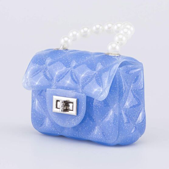 02802312-43 Детская мини сумочка Жемчуг для девочки голубой фото №2