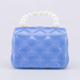02802312-43 Детская мини сумочка Жемчуг для девочки голубой фото №3