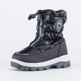 264934-42 Мембранные сапожки на молнии для девочки черный