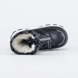 264934-42 Мембранные сапожки на молнии для девочки черный фото №4