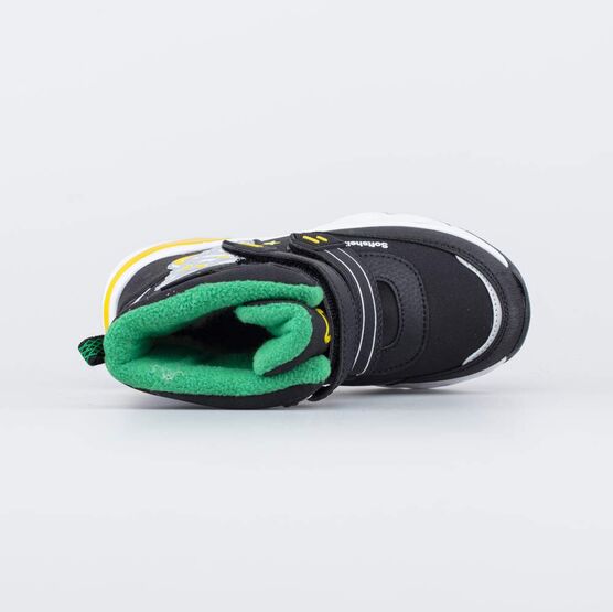 454869-42 Мембранные ботинки SoftShell с LED Звездолёт для мальчики чер-зел фото №4