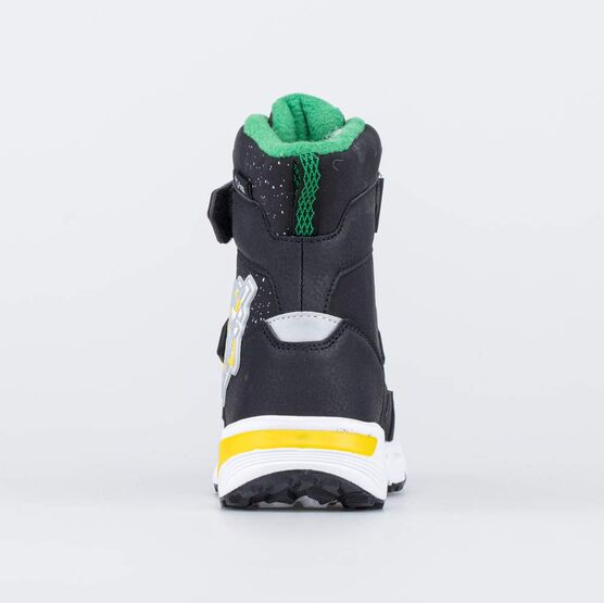 454869-42 Мембранные ботинки SoftShell с LED Звездолёт для мальчики чер-зел фото №5