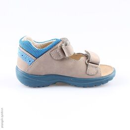 122070-22 Сандалии для мальчики сер-гол фото №2