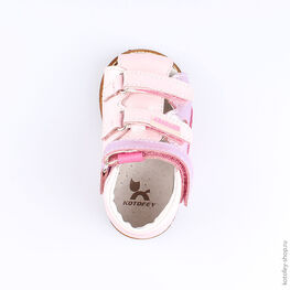 022002-22 Туфли летние для девочки розовый фото №4