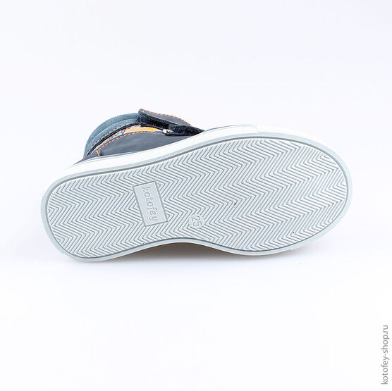 352155-32 Ботинки для мальчики светло-синий фото №3