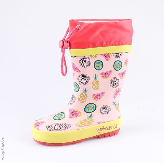 366168-11 Резиновые сапоги для девочки розовый