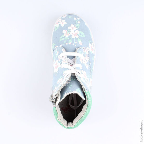 452103-21 Ботинки для девочки син-цве фото №4