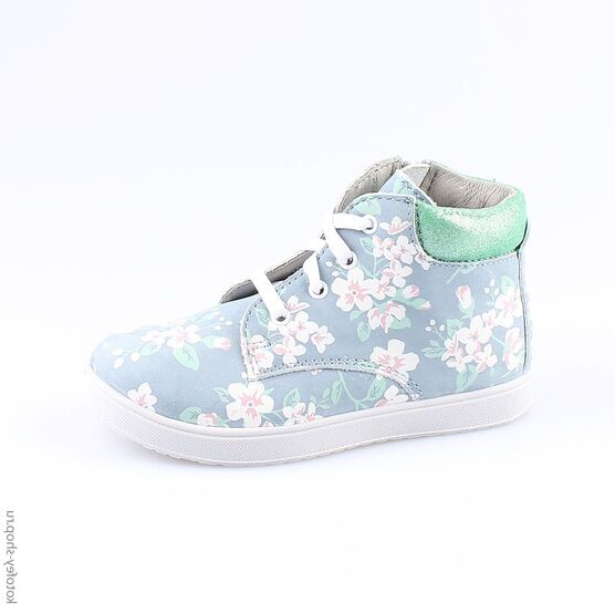 452103-21 Ботинки для девочки син-цве