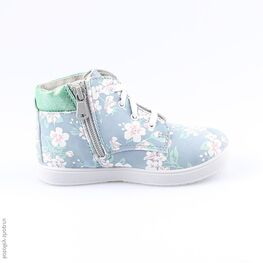 452103-21 Ботинки для девочки син-цве фото №2