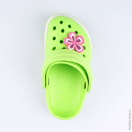 325047-01 Пляжная обувь для девочки салатовый фото №4