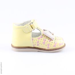 032081-21 Туфли для девочки жел-роз фото №2