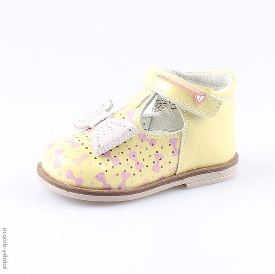 032081-21 Туфли для девочки жел-роз