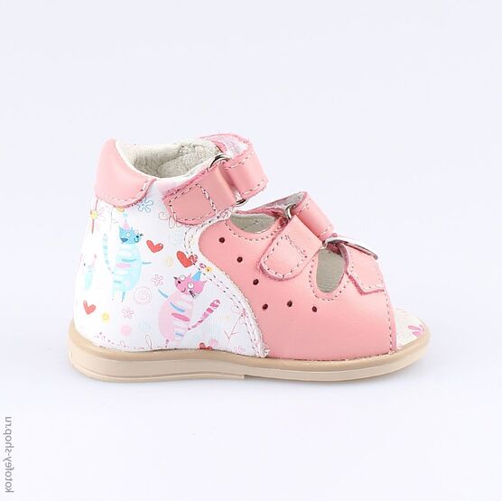 022086-25 Туфли летние для девочки роз-цве фото №2