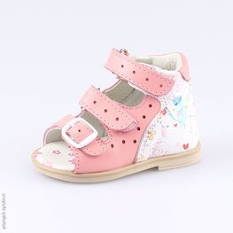 022086-25 Туфли летние для девочки роз-цве