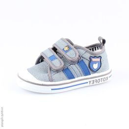 231127-11 Кеды для мальчики сер-гол